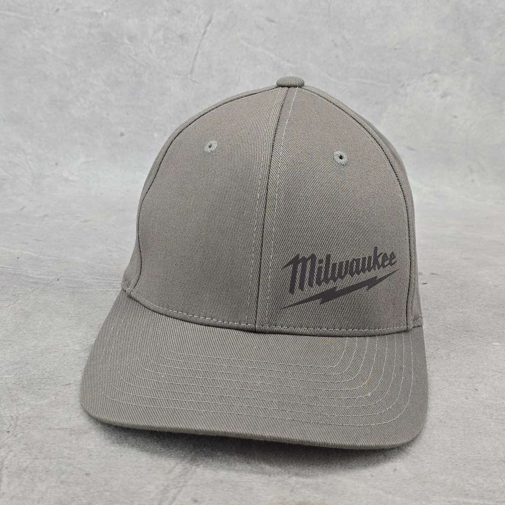 Milwaukee Tools FlexFit Fitted Hat‎ Gray Color Large Size